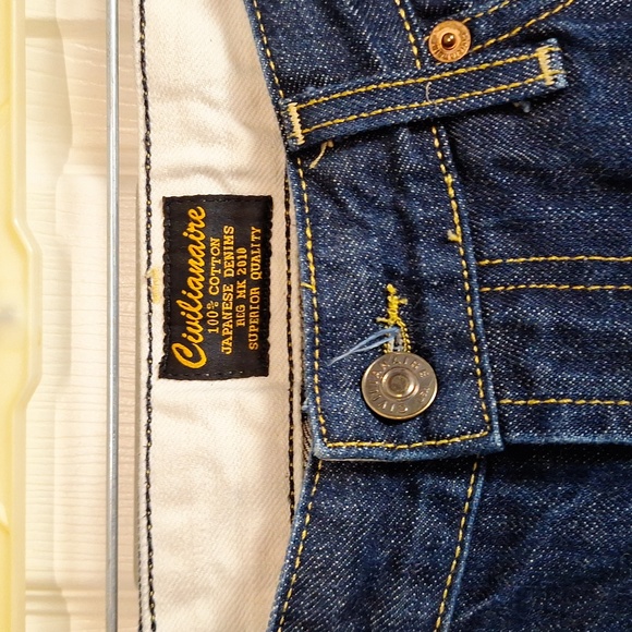 Civilianaire Mens Blue Cotton Mid Rise Pockets Slim Style Denim Jeans Size 29 - Picture 2 of 6